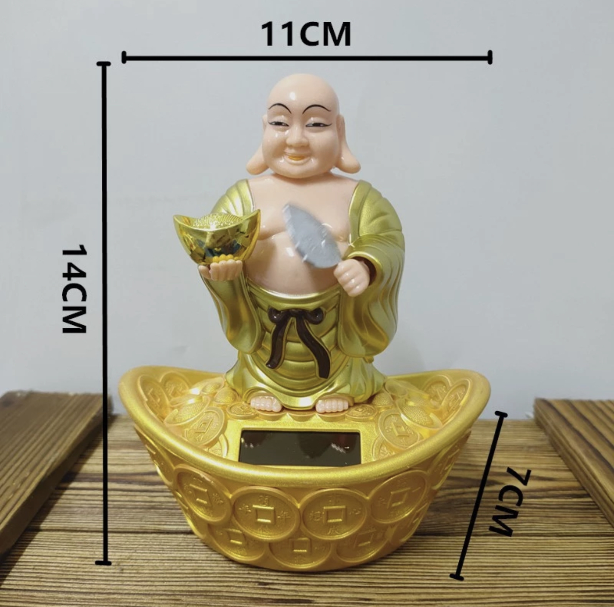 Tượng Di Lặc cao 14cm