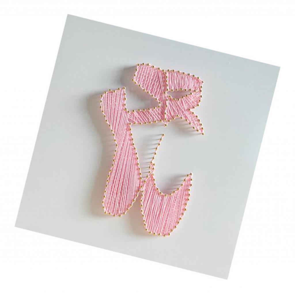 String Art Kit - Dance Shoes String Art, Adult Crafts Kit, Arts and Crafts Set, DIY Kit, Crafts Kit, Kits for Adults, All Crafting Supplies Included