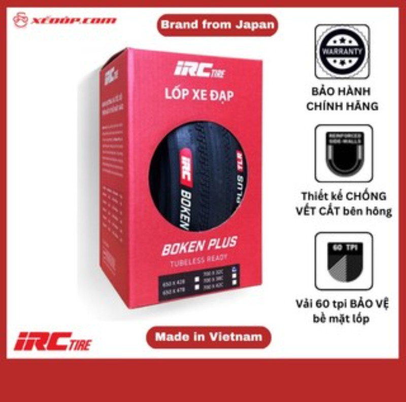 LỐP XE ĐẠP GRAVEL IRC Nhật Bản BOKEN PLUS