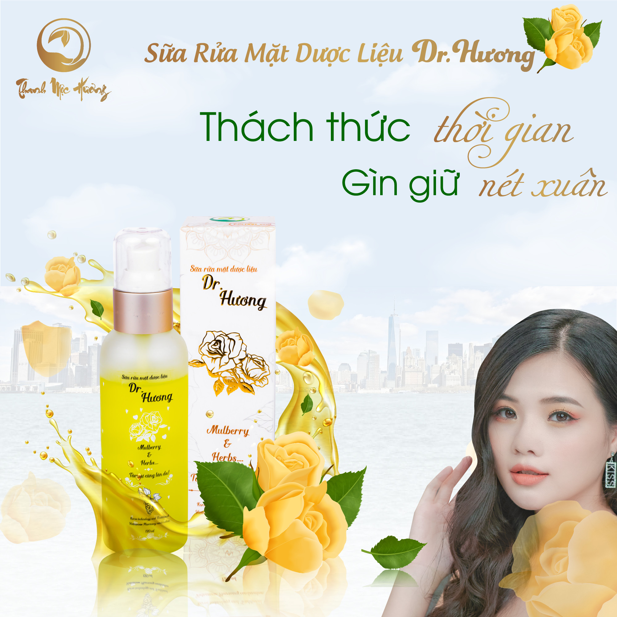 SỮA RỬA MẶT DR.HƯƠNG của THANH MỘC HƯƠNG - Hàng chính hãng