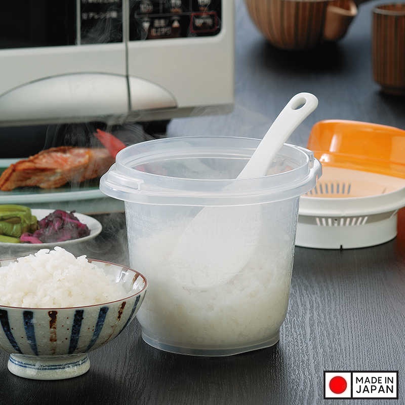 Combo 02 hộp nấu cơm trong lò vi sóng Inomata 900ml hàng nội địa Nhật Bản - Made in Japan