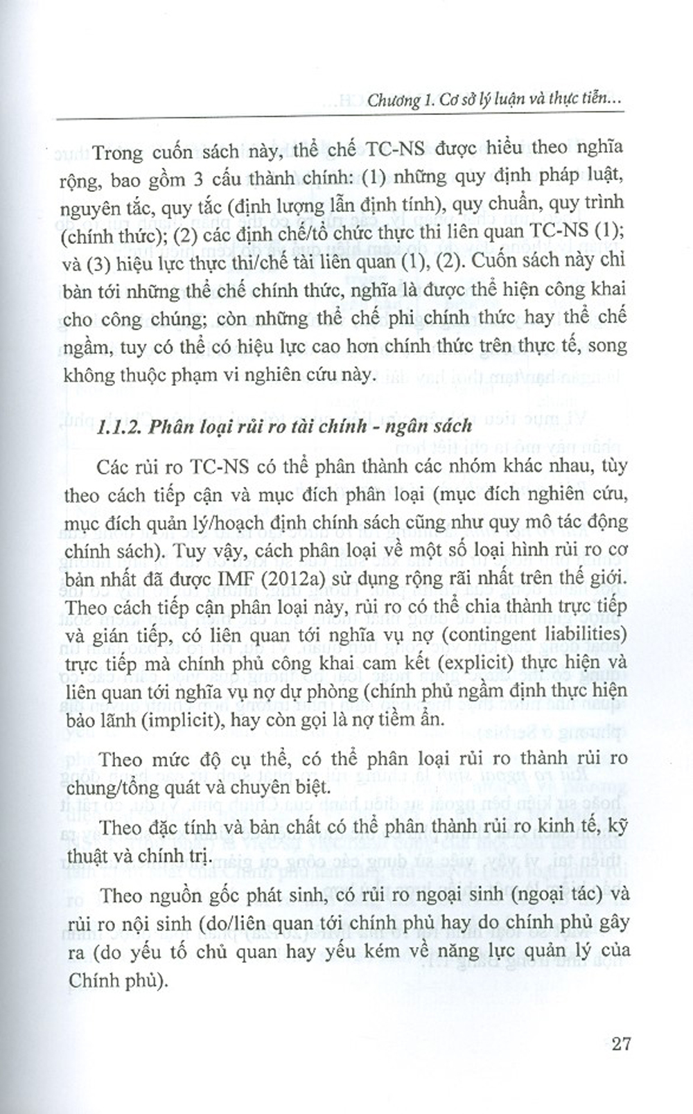 Rủi Ro Tài Chính - Ngân Sách: Lý Luận, Thực Tiễn Và Giải Pháp Chính Sách Cho Việt Nam