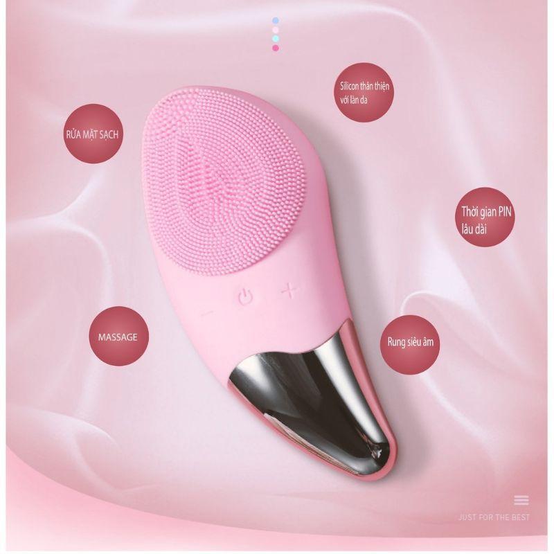 Máy rửa mặt AIKEDILI SONIC FACIAL BRUSH - sạc usb - chống nước