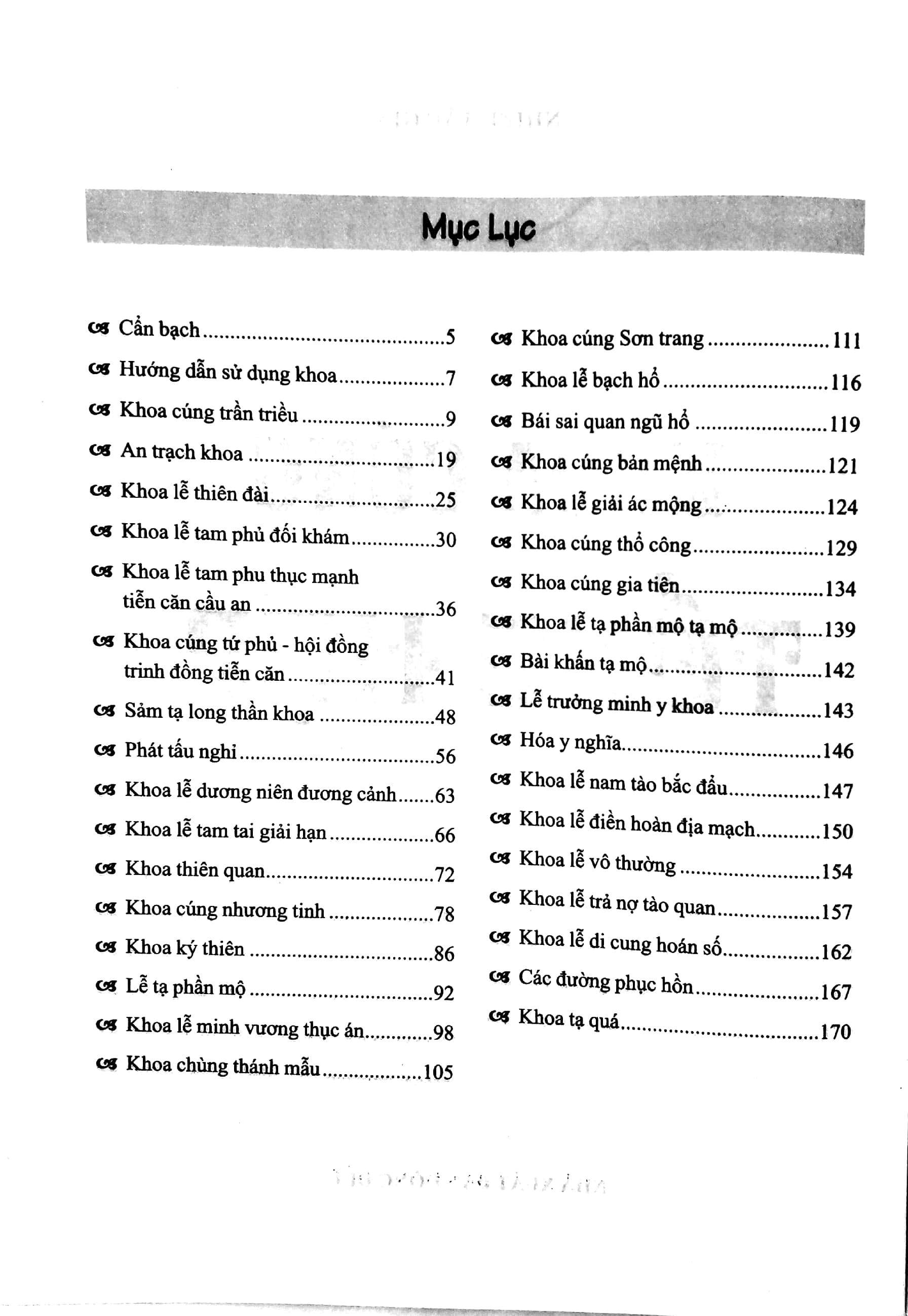 Khoa Cúng Tổng Hợp