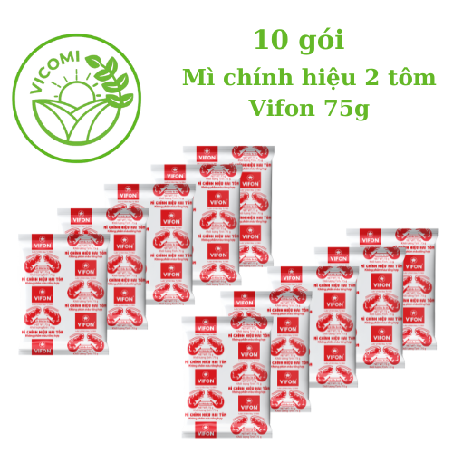 Thùng 30 gói mì 2 tôm Vifon 60gr