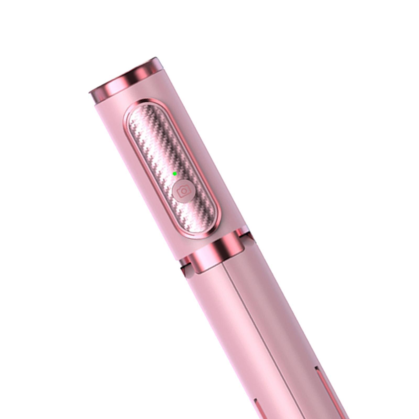 Wireless Bluetooth Remote Selfie Stick Tripod Monopod Phone Holder Pink