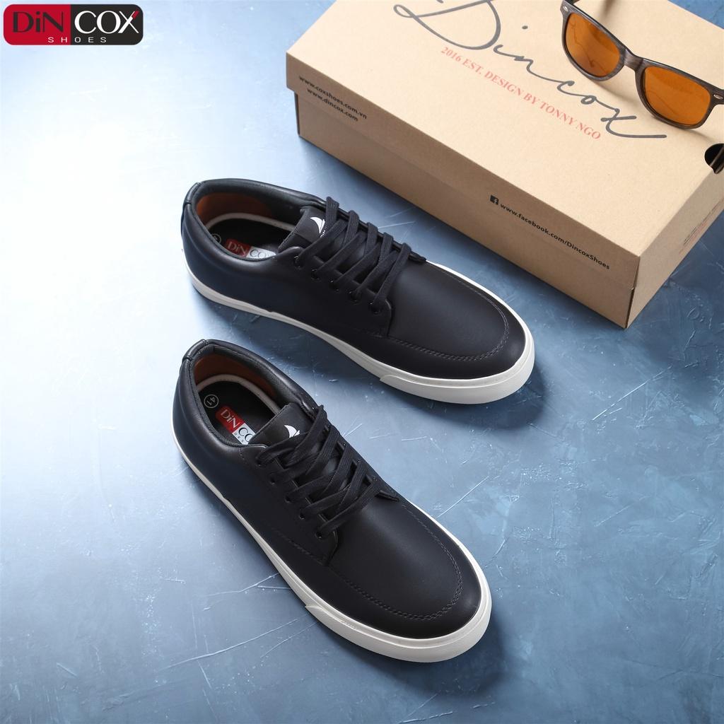 Giày Sneaker Da Nam DINCOX D06 Thể Thao, Năng Động Black