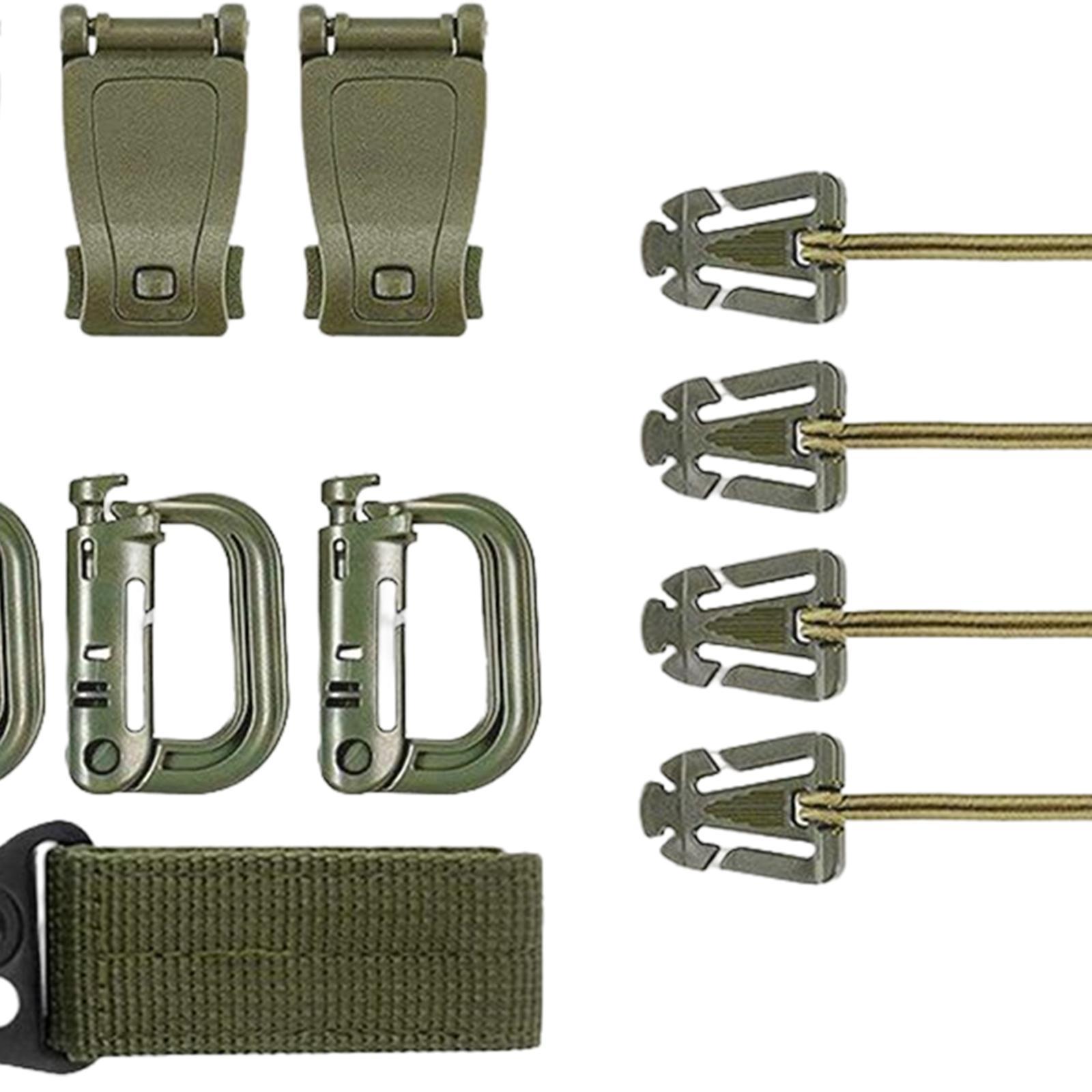 Backpack Hanging Hooks D Shape Backpack Buckle Green