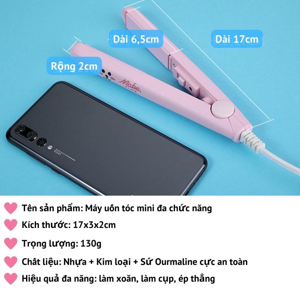 Máy Uốn Tóc Kiêm Duỗi Tóc Mini Sử Dụng Ion Âm Tiện Dụng duỗi tóc máy duỗi tóc