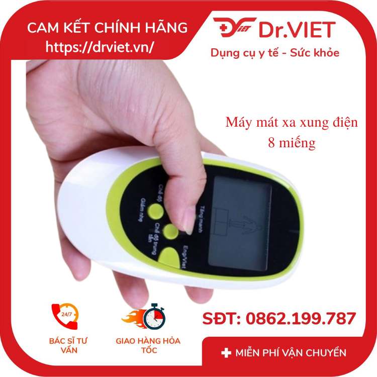 Máy mát xa xung điện 8 miếng - Dành cho người nhứt mỏi, đau cơ