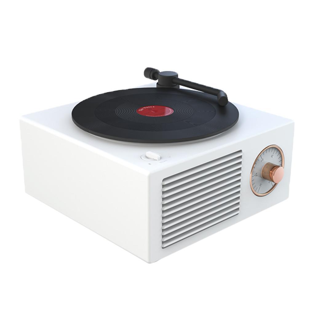 Multifunction Audio WirelESS Turntable Bluetooth White