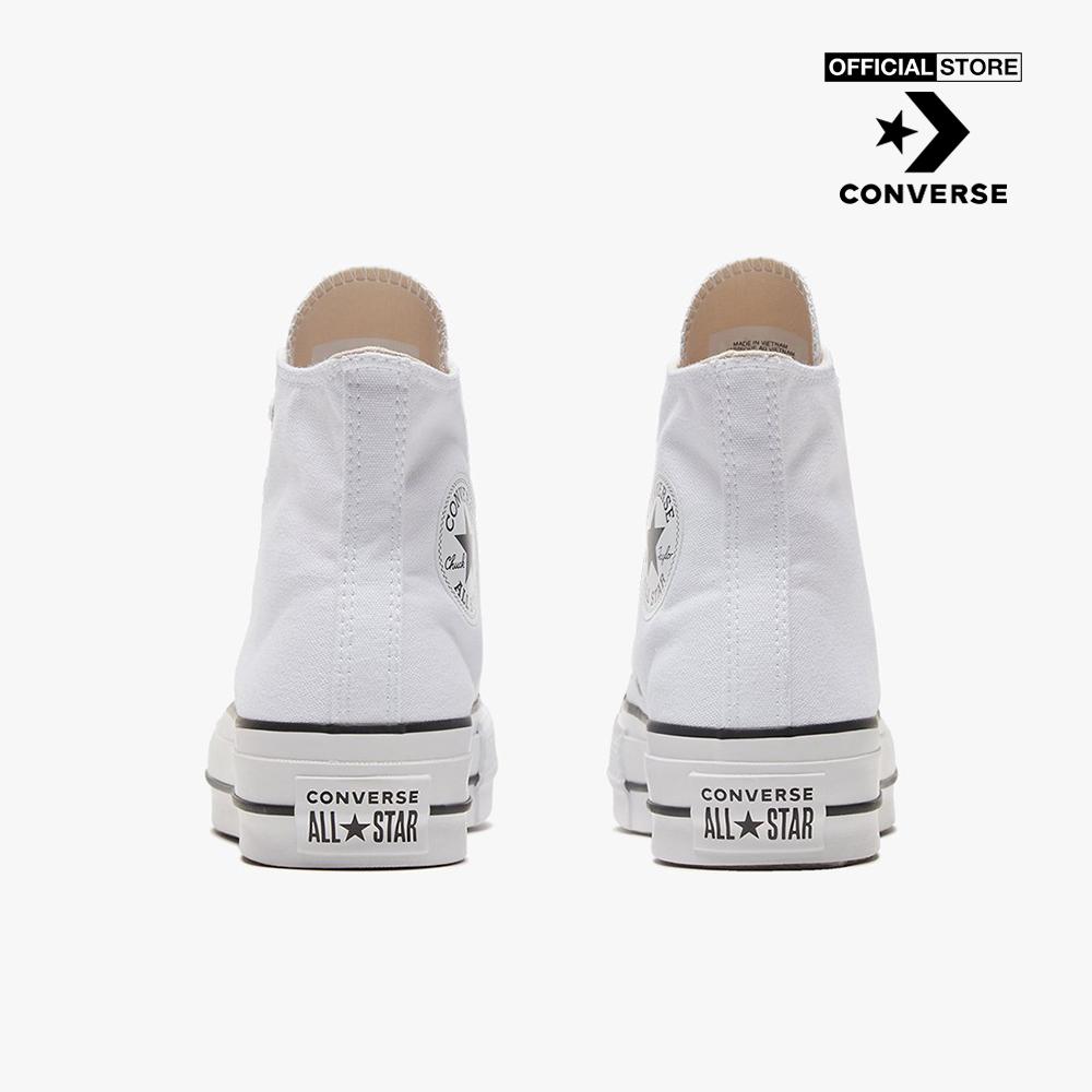 CONVERSE - Giày sneakers nữ cổ cao Chuck Taylor All Star Lift 560846C-00W0_WHITE