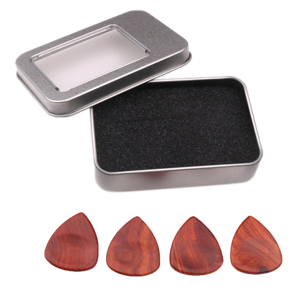 Solid Wood Guitar Pick Plectrum for Acoustic Electric Guitar Ukulele Bass