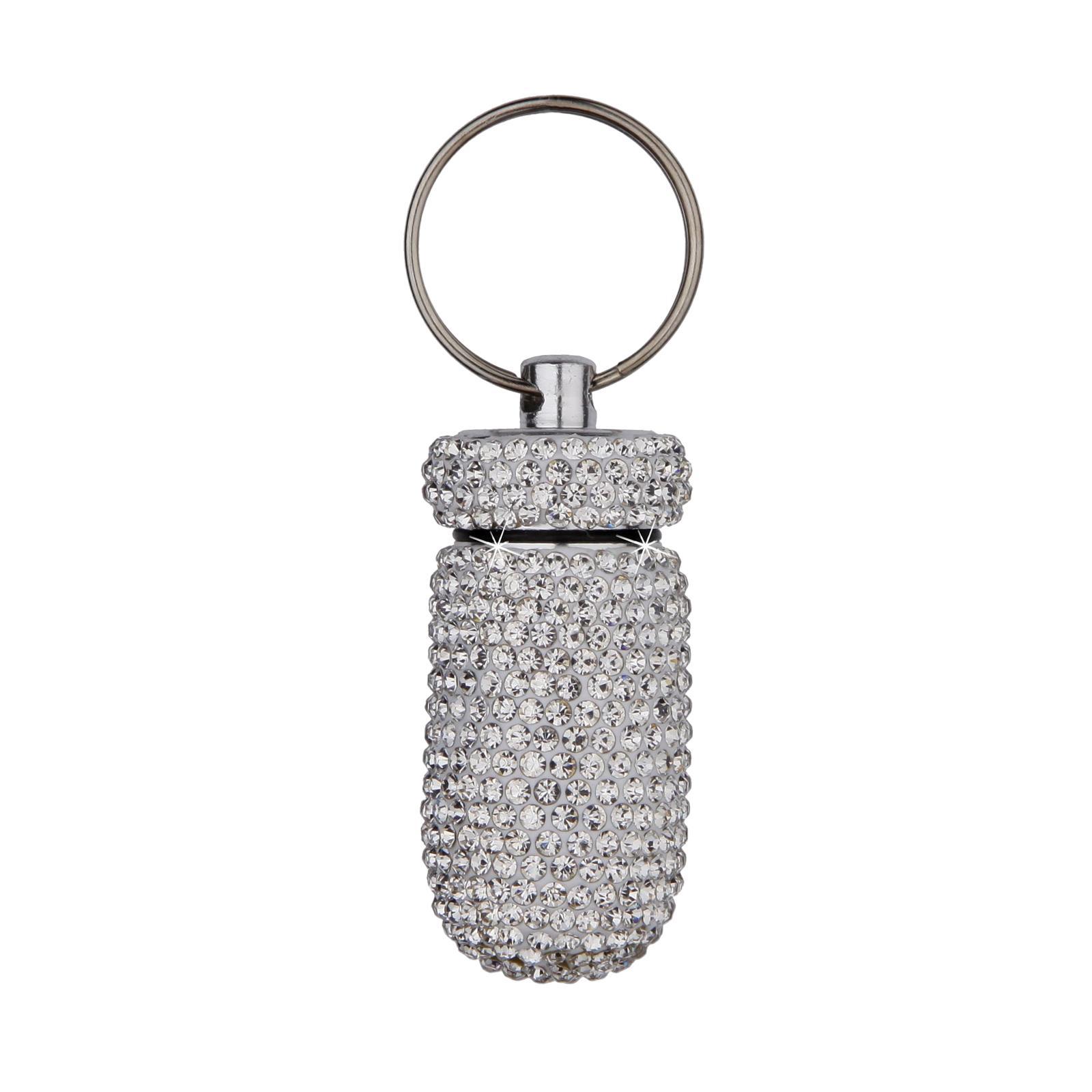 Case Keychain Waterproof Bling Container Dispenser for Camping Hiking