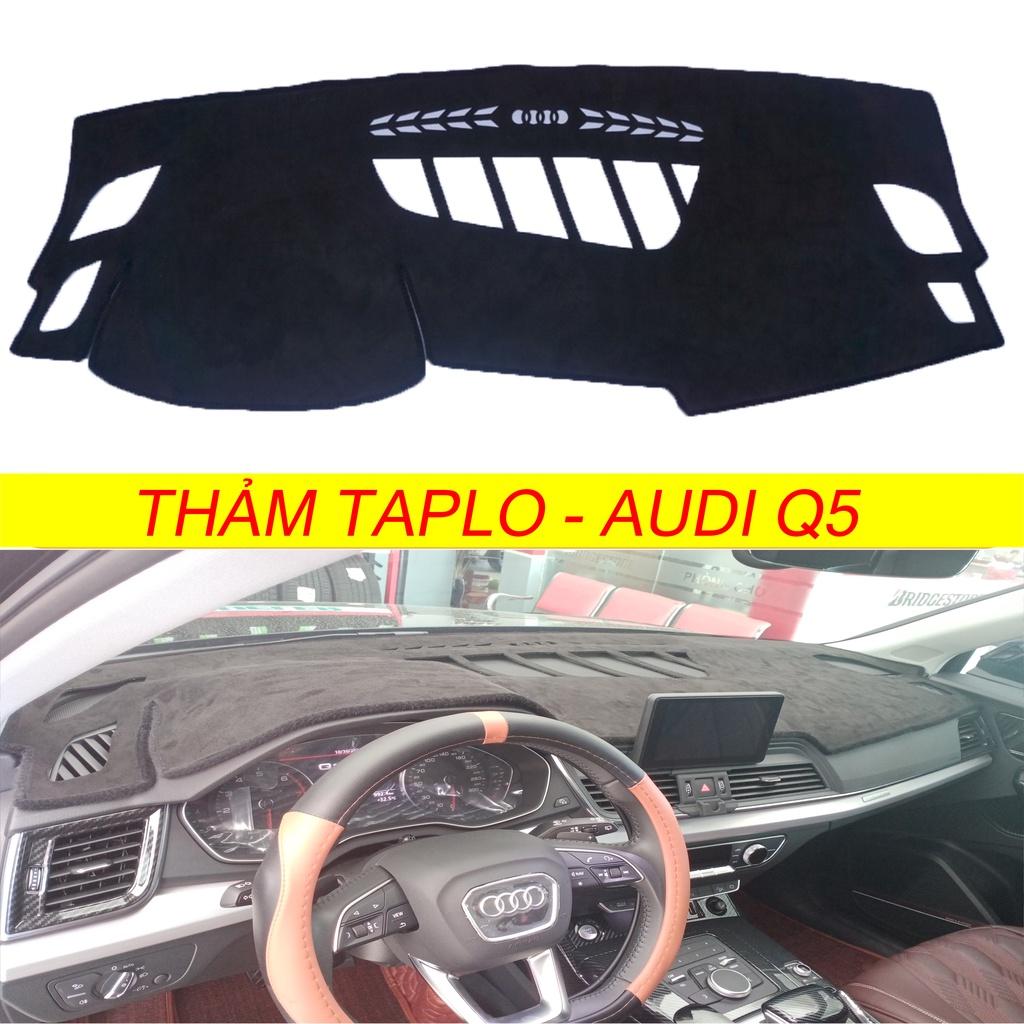 [ Audi Q5 đời 2013-2015   ] Thảm taplo da cacbon,vân gỗ, da lộn, da pu mới nhất chuẩn form