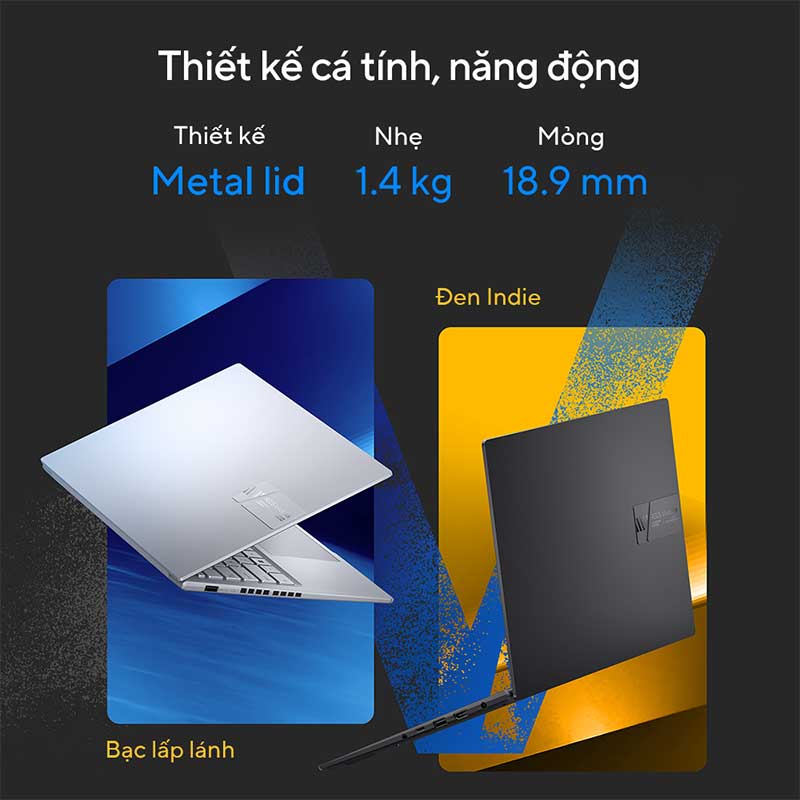 Laptop ASUS Vivobook 14X OLED S3405VA-KM071W (Core i9-13900H | 16GB | 512GB | Intel Iris Xe | 14 inch 2.8K OLED | Win 11 | Đen) - Hàng Chính Hãng - Bảo Hành 24 Tháng