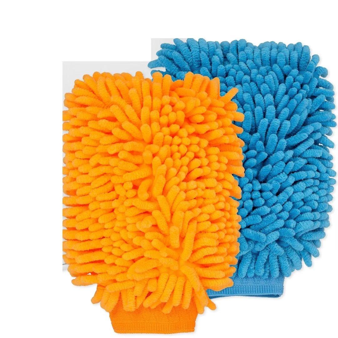 Găng tay rửa microfiber cho ô tô, cực kỳ hấp thụ và mềm, làm sạch hoặc làm sạch nước, hoặc/và xà phòng