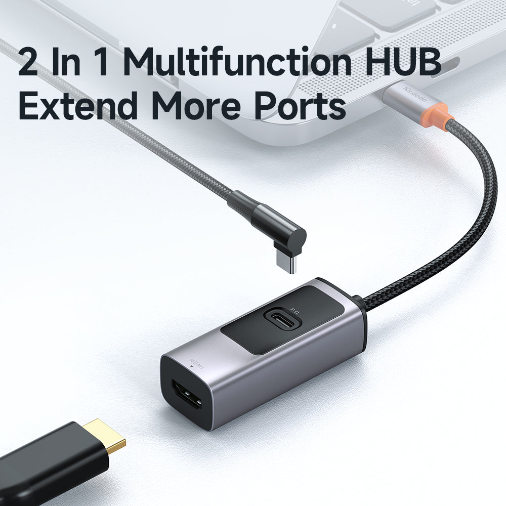 Hub Mở Rộng Kết Nối Mcdodo 2 in 1 USB-C Docking Station (PD100W+HDMI 8K) (Hàng chính hãng)