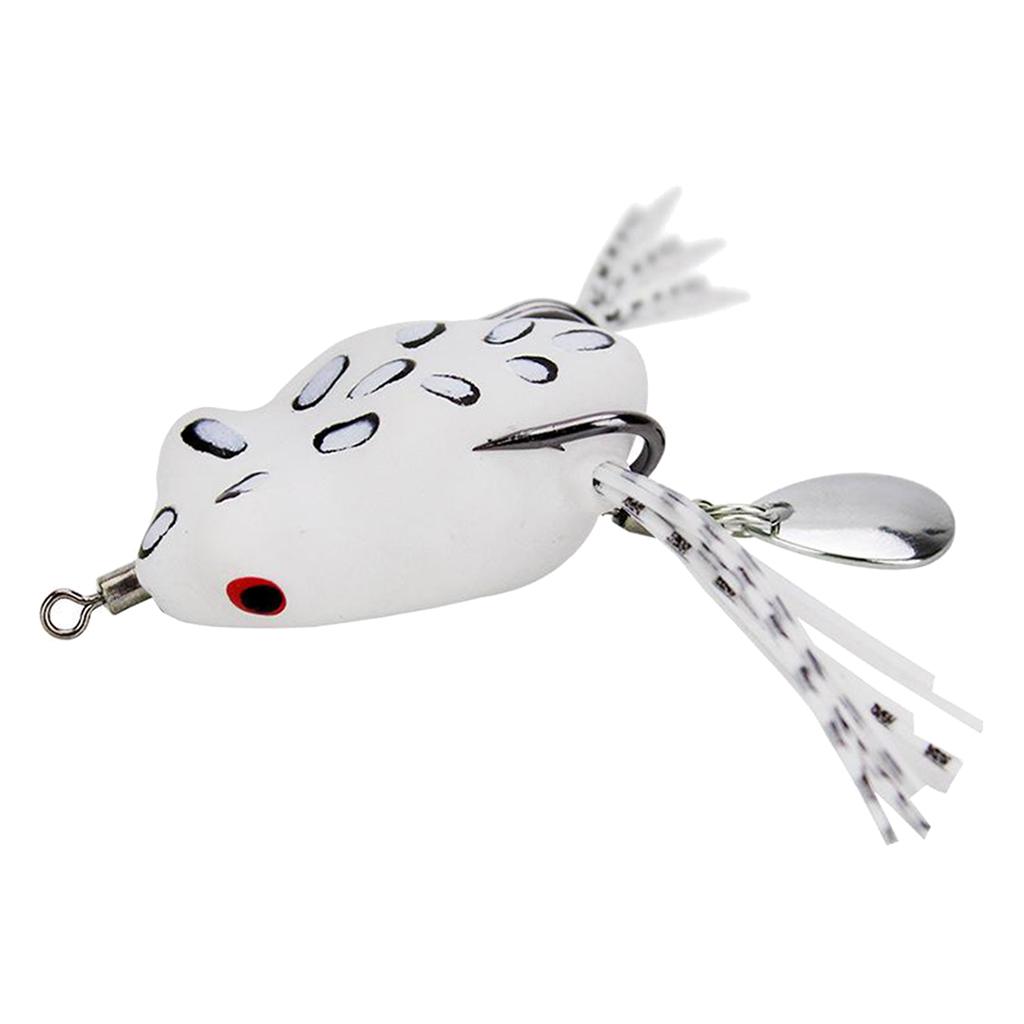 RUBBER FROG LURES WIRE TRACE TREBLE HOOKS PIKE BASS COURSE FISHING