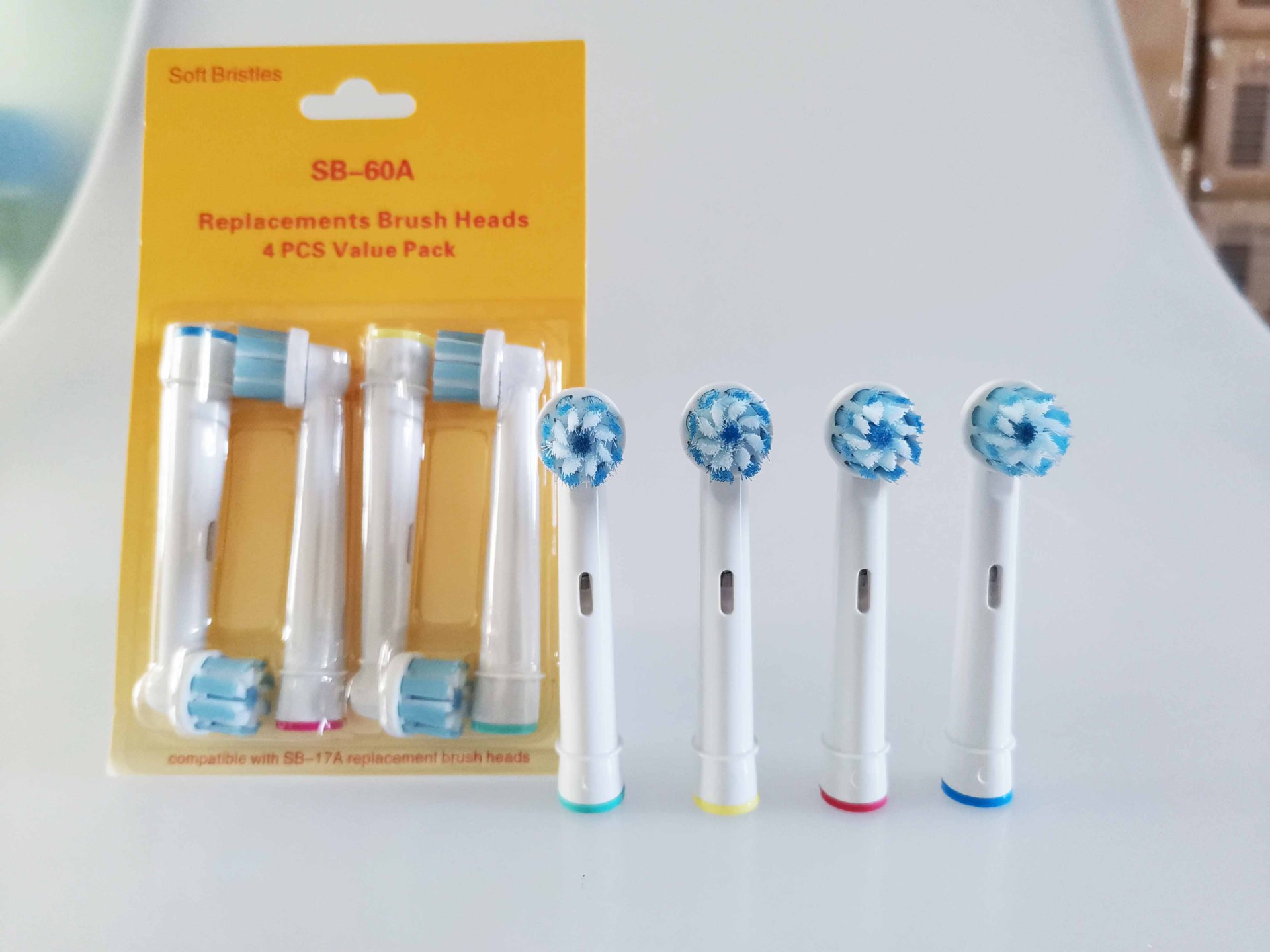 Bộ 4 Đầu Bàn Chải đánh răng điện Gum Care cho mọi loại máy Oral–B – Lông chải, cước siêu mềm – Cho răng nhạy cảm, chăm sóc nướu lợi, niềng răng.