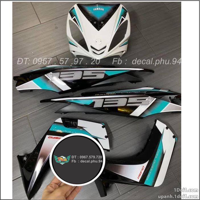 Tem Rời Exciter 135 Xanh Trắng đen