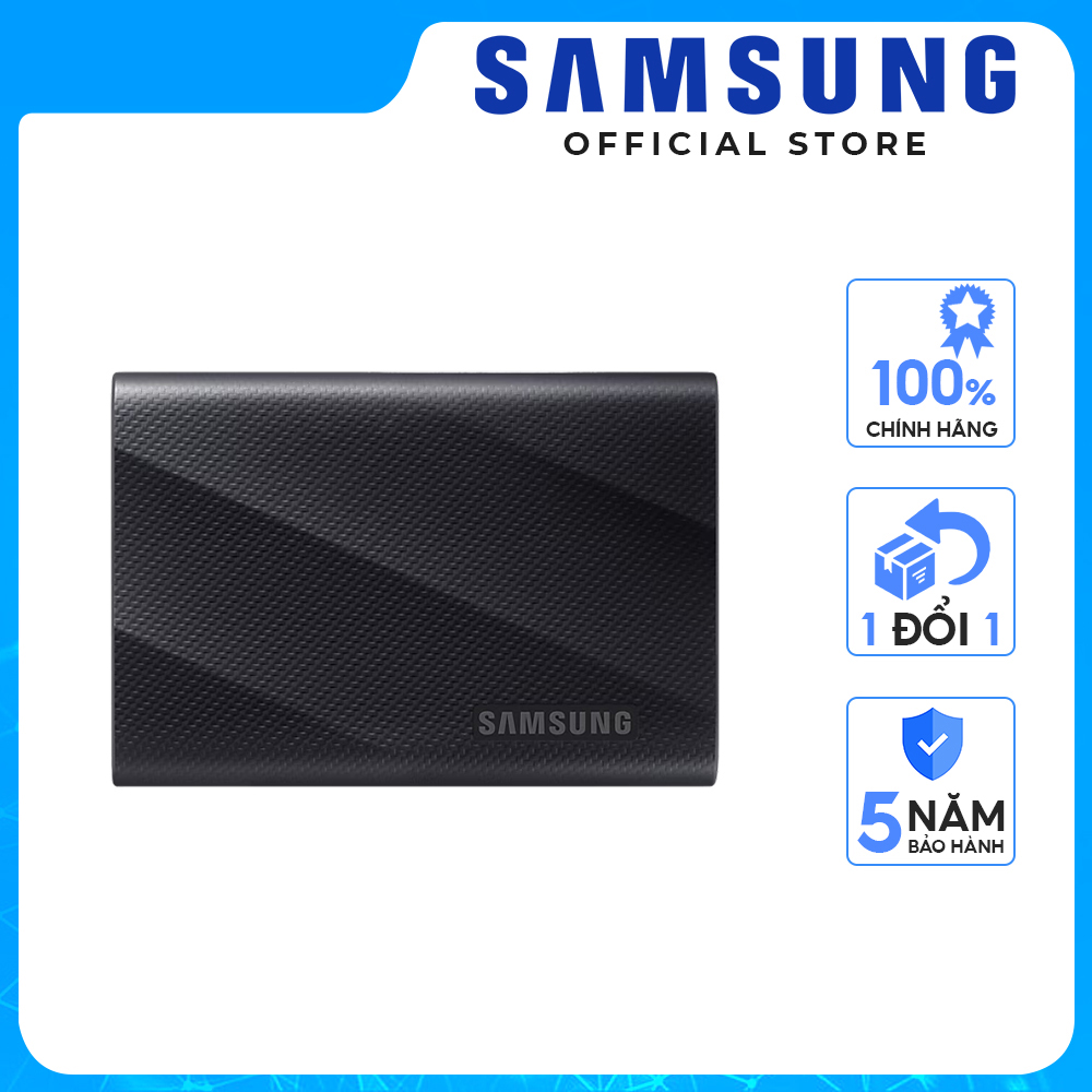 Ổ cứng di động SSD Samsung T9 Tốc độ đọc/ghi 2,000 MB/s 1,950 MB/s USB 3.2 Gen 2x2 - 1 Đổi 1 Hàng chính hãng