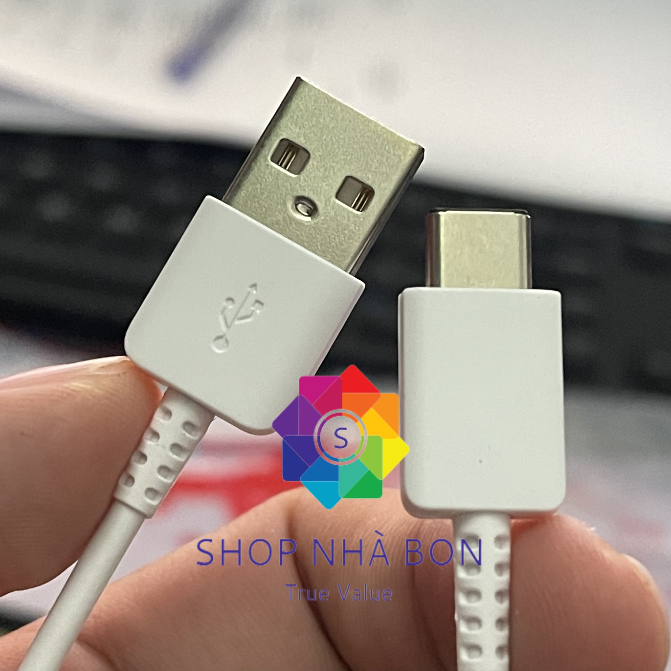 Hình ảnh Cáp Sạc Nhanh USB TYPE C 2A - 25CM  Thích hợp dùng với pin dự phòng. loa bluetooth...