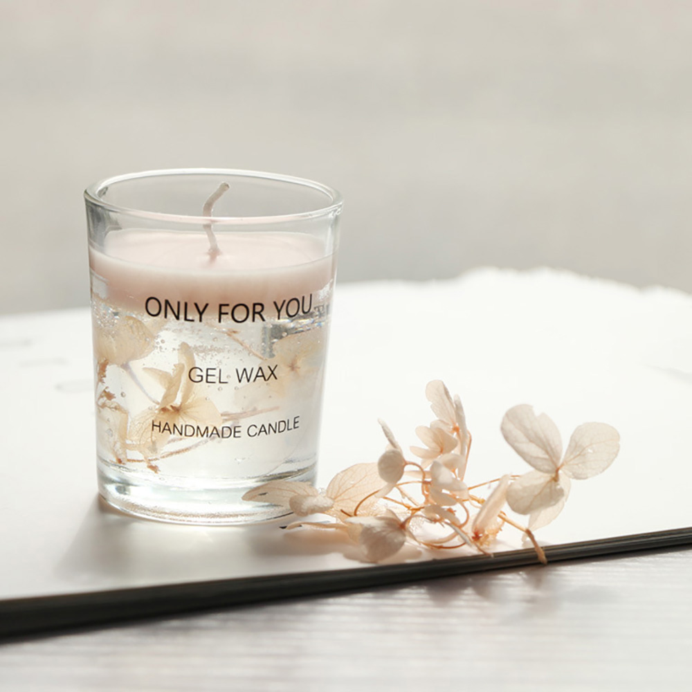 Nến thơm Only For You ly thủy tinh hoa khô vĩnh cửu 70G làm quà tặng độc đáo - sáp đậu nành tự nhiên không khó