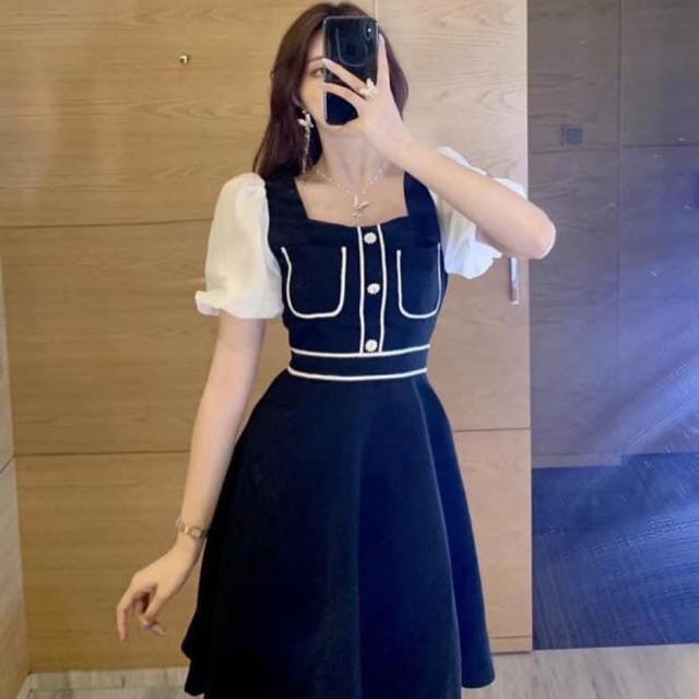 Đầm xoè viền trắng Bigsize 60-85ký
