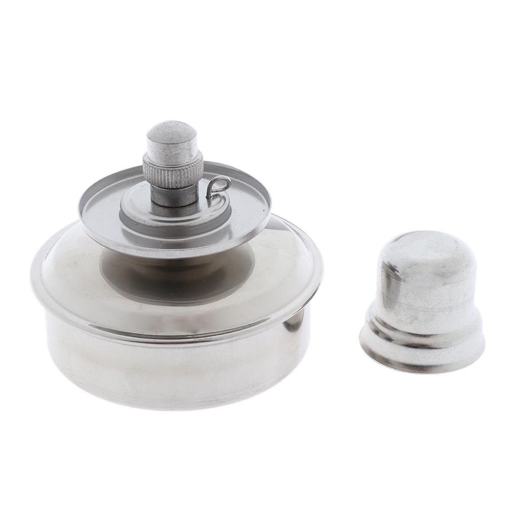 Lab Alcohol/Spirit Lamp/Burner Stainless Steel With Wick Adjustable 100ml