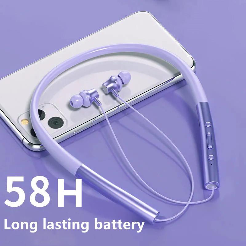 Thể Thao Tai Nghe Bluetooth 5.0 Không Dây Vòng Cổ Tai Nghe Nhét Tai Treo Cổ Tai Nghe Âm Thanh Nổi Chống Nước Tai Nghe Nhét Tai Có Micro