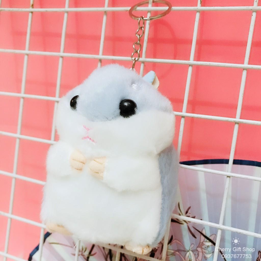 Móc Khóa Gấu Bông Chuột Hamster Dễ Thương Ảnh Thật