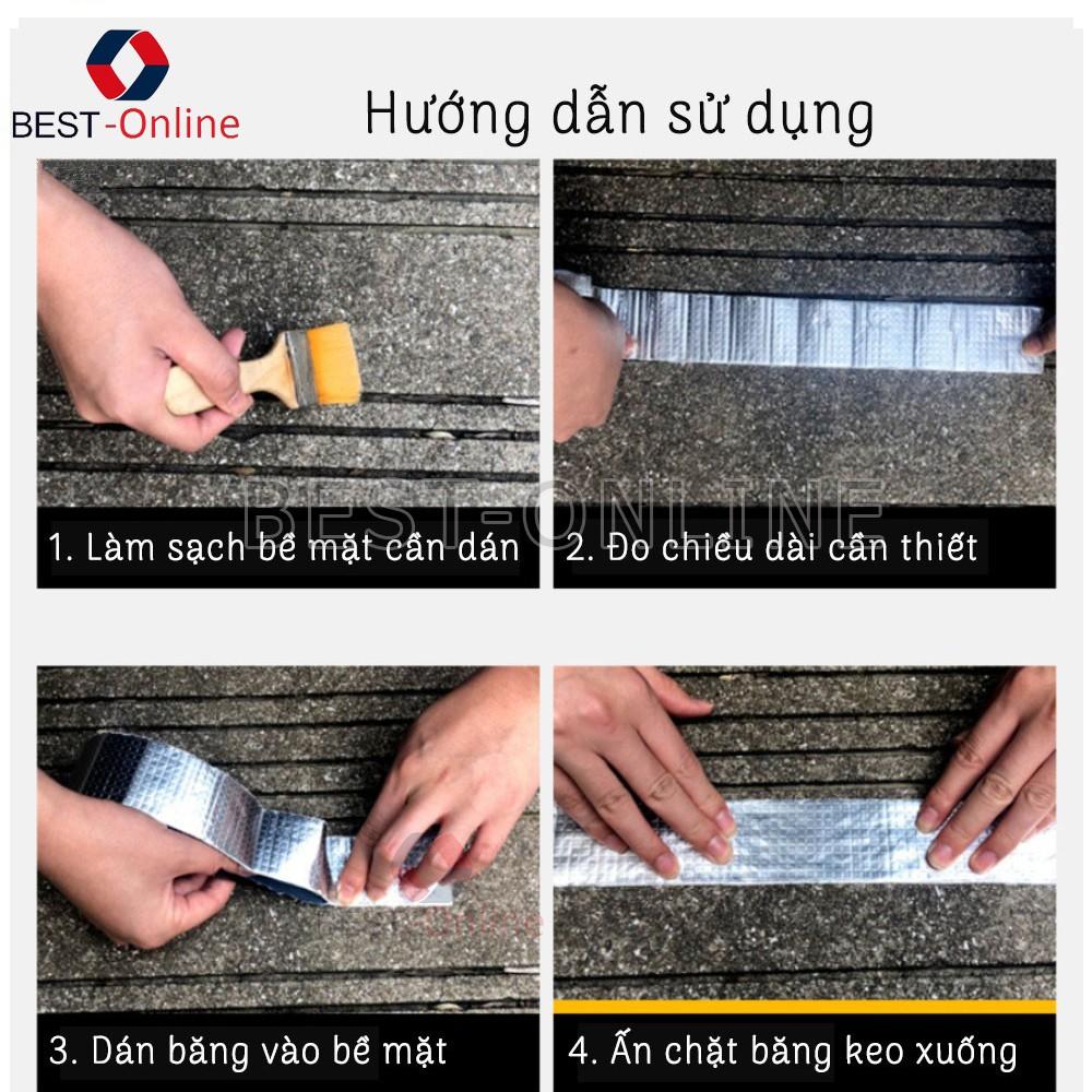 Băng Keo Siêu Dính Đa Năng, Chống Thấm Cho Tường, Trần Nhà, Mái Tôn, Ống Nước Chính Hãng Nhật Bản