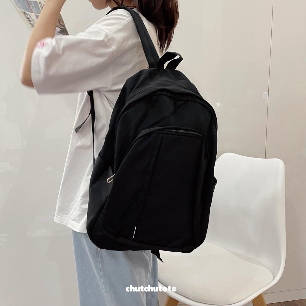 BL85-86/Balo Ulzzang nhiều ngăn đựng laptop 14inch tiện lợi đi học - tặng Sticker Cute Đính Kèm