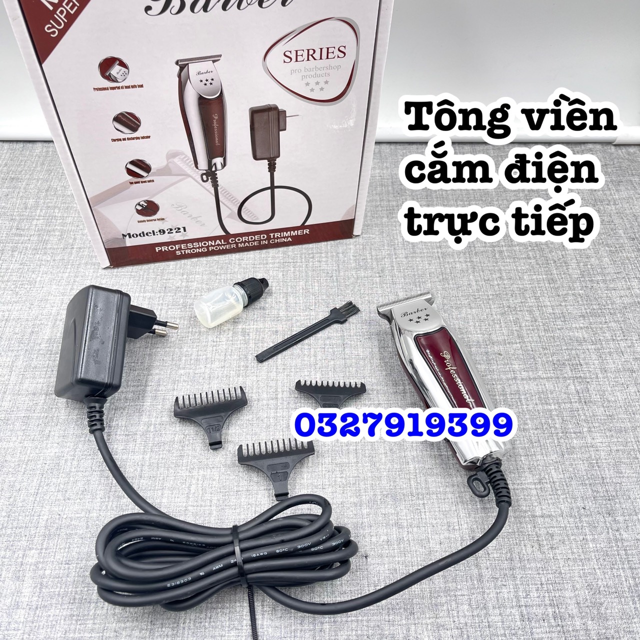 Tông đơ viền cắm điện BARBER 9221