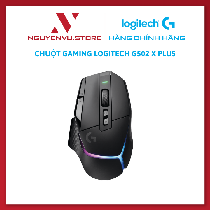 Chuột game không dây Logitech G502 X PLUS LIGHTSPEED - Hàng Chính Hãng