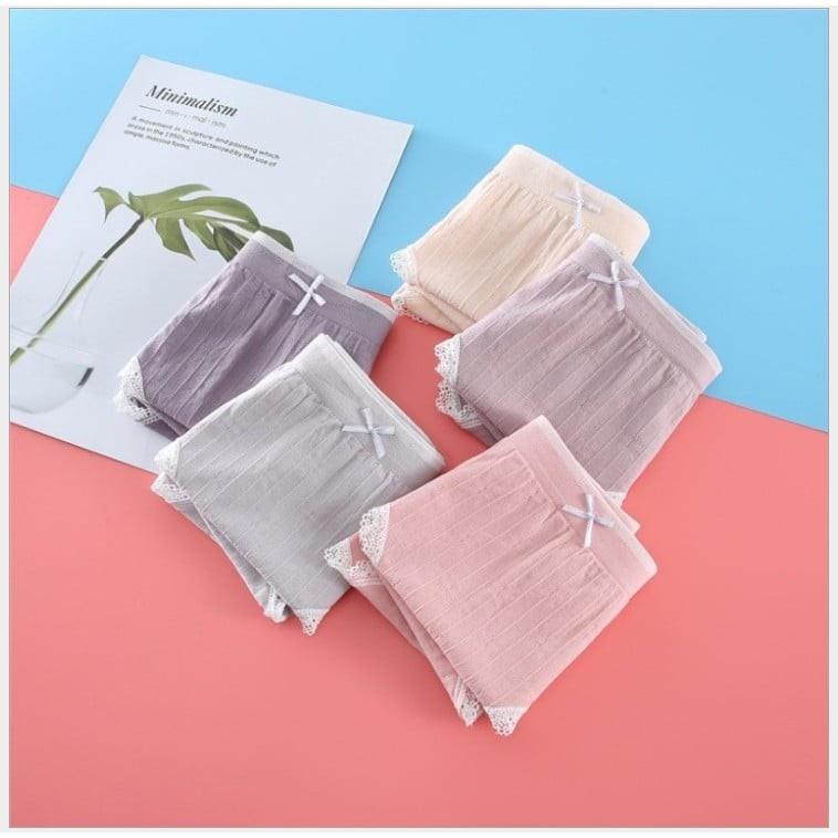 Hộp 5 Quần Lót Hồng Hạc Kháng Khuẩn Cao Cấp Beemit - quần chip Cotton sợi tăm tre kháng khuẩn Xuất Nhật