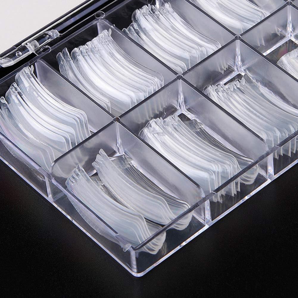 Hệ thống móng 120 phần cho móng tay sai, phần mở rộng màu poly-gel với 1 khu vực bàn chải đa giác hai mặt và clip đỉnh 10 phần