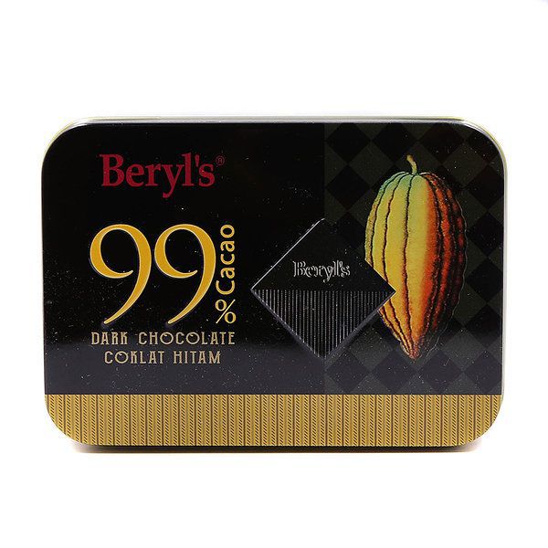 Dark Chocolate Beryl's 99% Cacao hộp 108gr (18 viên)