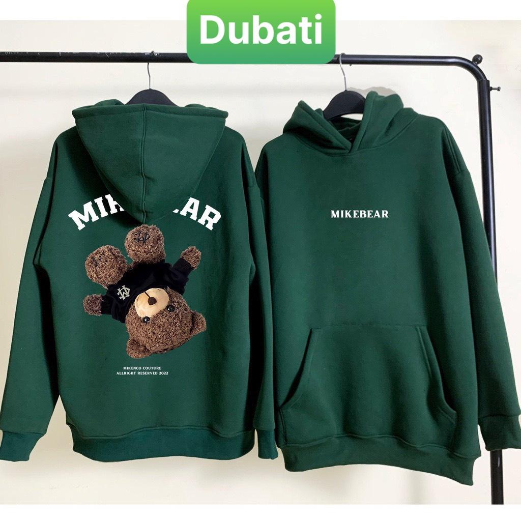 ÁO KHOÁC HOODIE NAM NỮ CON GẤU NGƯỢC MIKEBEAR CHẤT NỈ DÀY PHOM FROM RỘNG CHỐNG LẠNH NẮNG, NÓNG ĐÔNG HÈ SANG CHẢNH-DUBATI