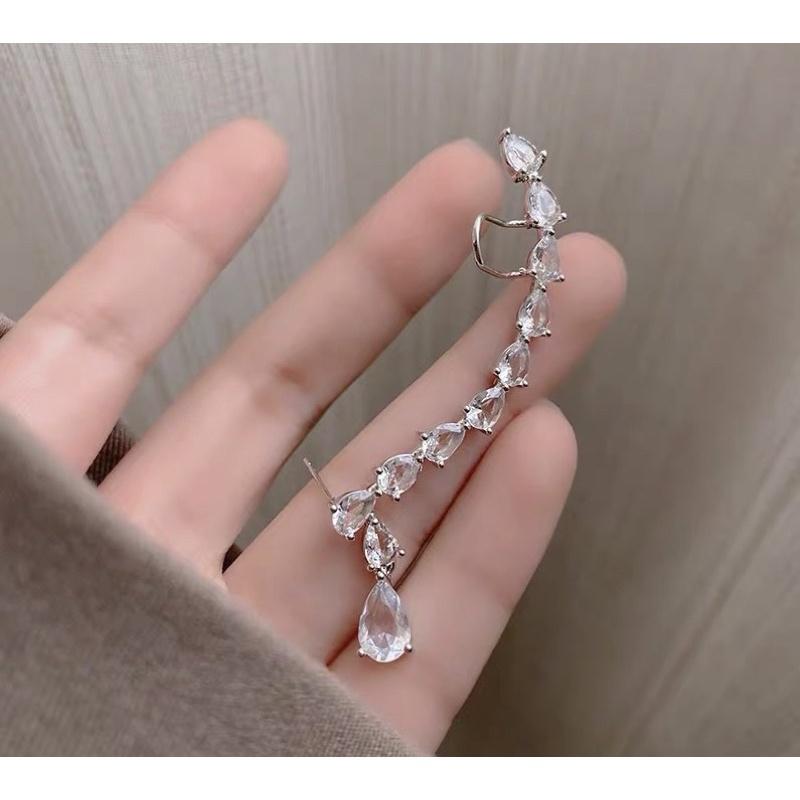 Khuyên tai bông tai nữ vành tai ngọc thả đẹp dự tiệc Ring House