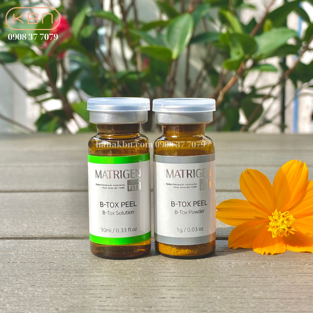 Tảo Peel Da B-TOX PEEL, Tảo Tái Tạo Da 2 Màu - 12 Lọ/ Hộp - Loại Bỏ Độc Tố, Mụn, Làm Sạch Da