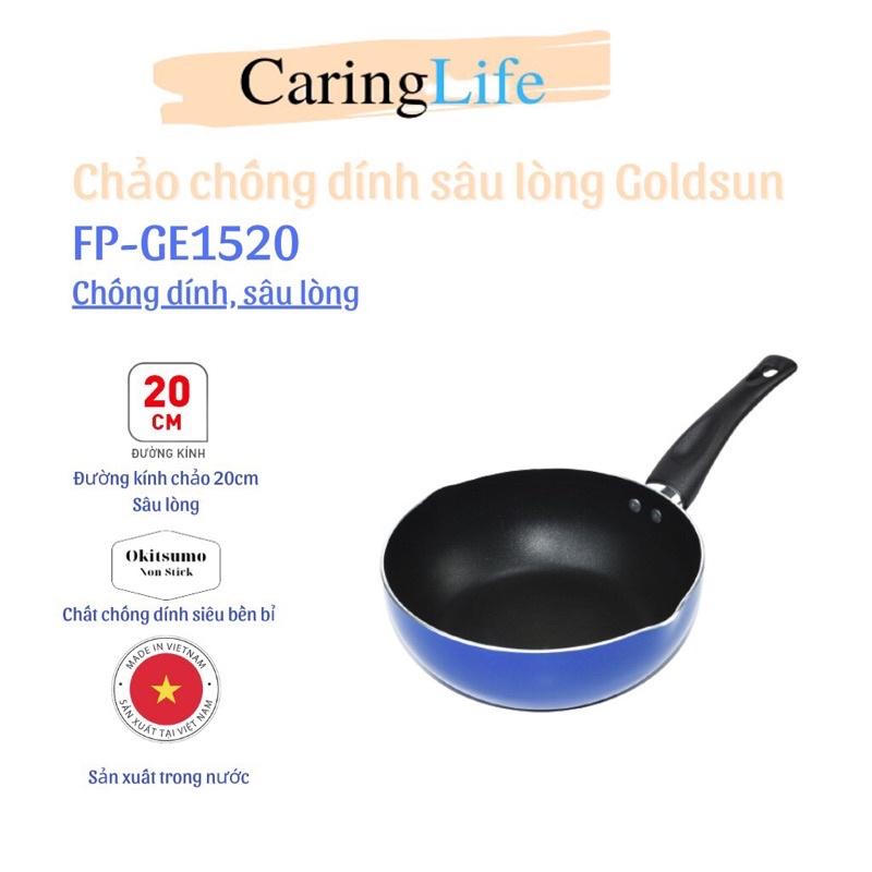 Chảo chống dính sâu lòng Goldsun FP-GE1520(B) 20cm Hàng chính hãng