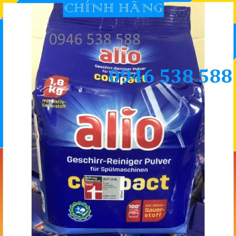 Bột rửa bát alio 1.8kg dùng cho Máy rửa bát, bột rửa chén alio, bột rửa ly alio, nước rửa bát alio đức chính hãng
