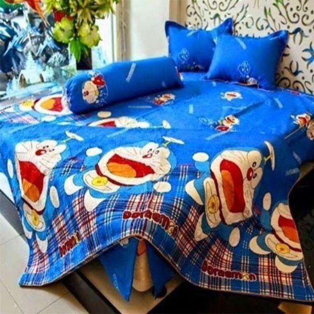 Trọn bộ 5 món chăn ga cotton chần gòn