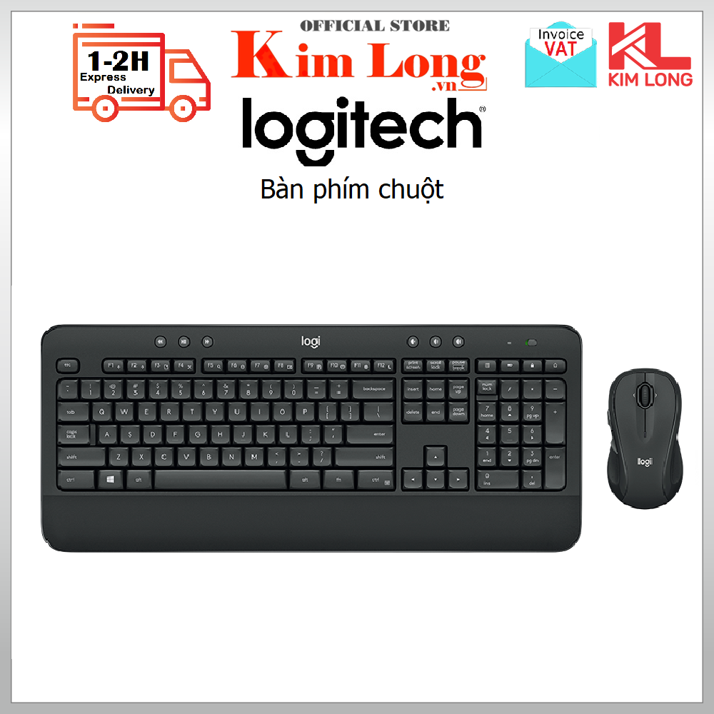 Bộ Bàn phím chuột Logitech MK545 Không dây - Thiết kế chống nước đổ tràn - Hàng chính hãng