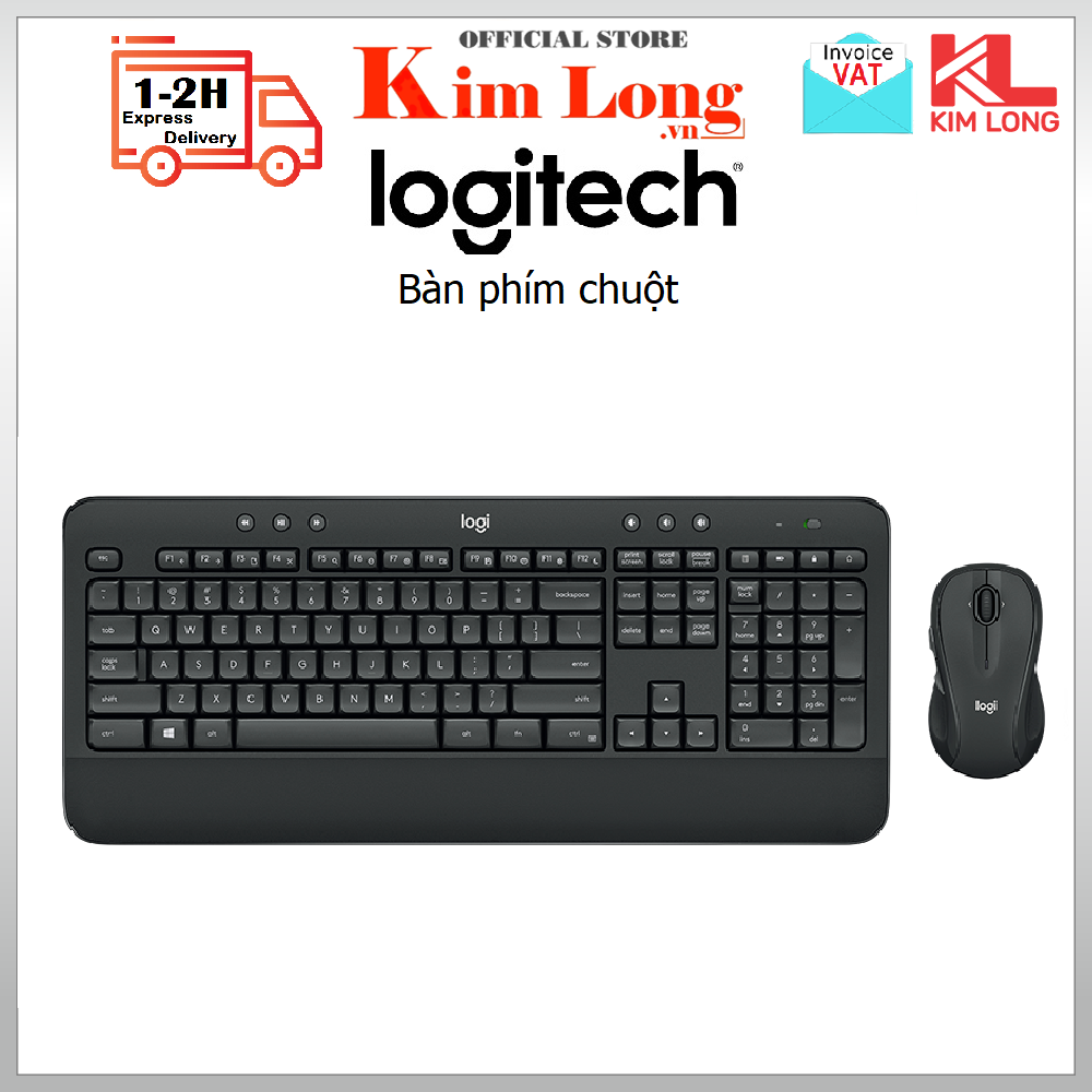 Bộ Bàn phím chuột Logitech MK545 Không dây - Thiết kế chống nước đổ tràn - Hàng chính hãng