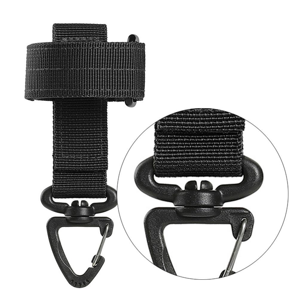2x Adjustable Glove Holder Strap Hiking Backpack Rope Hanger Worker Work Gloves Belt Hanger Grabber Rotatable Hook Accessories