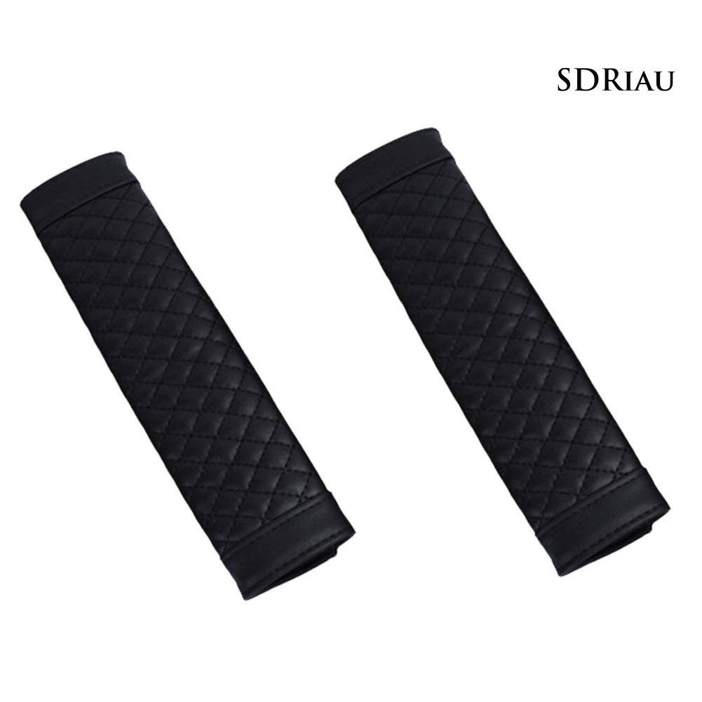 1 Cặp Đệm Bọc Dây Đai An Toàn Giả Da Cho Xe Hơi Ốp