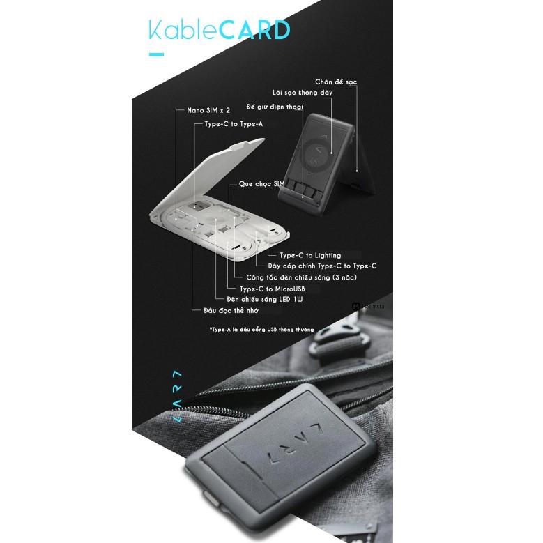 Thiết bị sạc đa năng KableCard cao cấp tương tích mọi dòng điện thoại máy tính bảng - Home and Garden